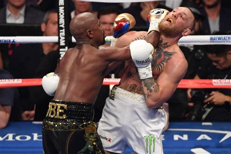 Mayweather vs McGregor: Mayweather wins by TKO .